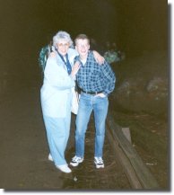 Anja Miller (left) who had made all the arrangements in San Francisco and Riku in the redwood forrest.