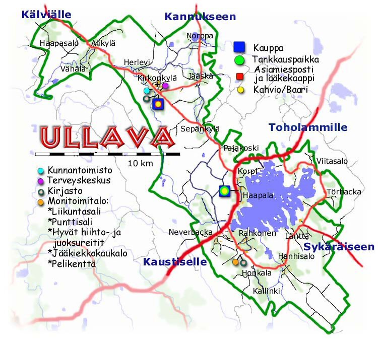 Ullava map