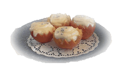 Apelsinhalvor fyllda med citronfromage